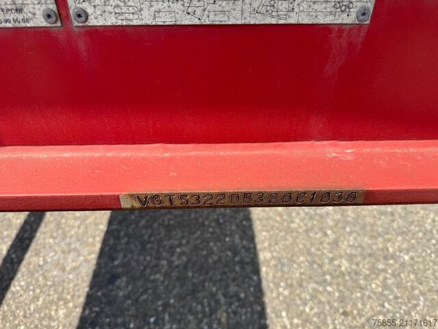 Container transport Asca Chassis 20FT Tank lowbed / ADR / SAF Disc