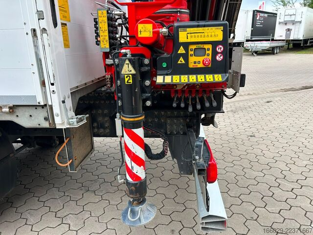 Truck mounted crane DAF XF 480 Baustoffpritsche mit Fassi Ladekran F235