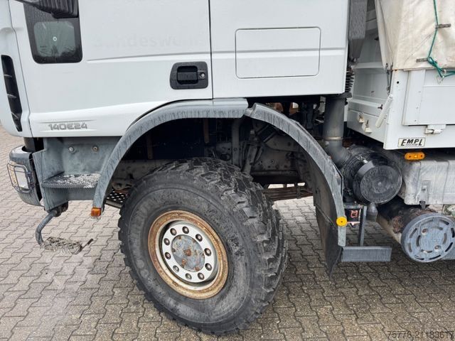 LKW mit Pritsche & Plane IVECO 140 E240  Eurocargo 4x4 Miltär Camper Expedition
