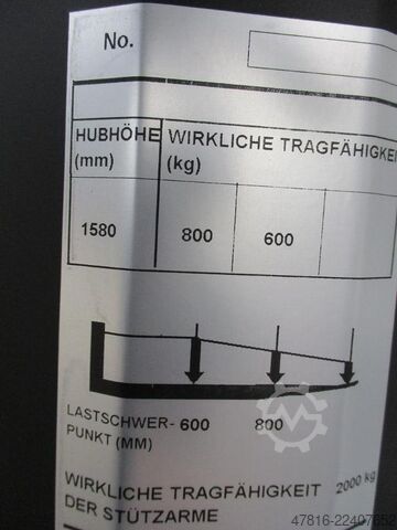 High lifting pallet truck BT SWE 080L