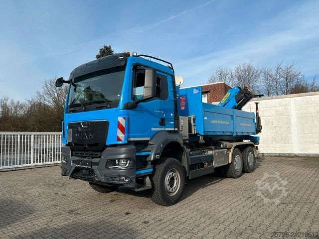Autokran MAN 26.510 Wechselsystem Abroller+PK19001+Container