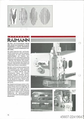 Boring machine and knot remover for plugs for panels WEINIG A10