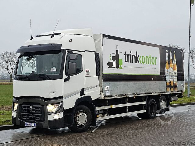 Koffer RENAULT T 460 6X2 STEERAXLE LIFT