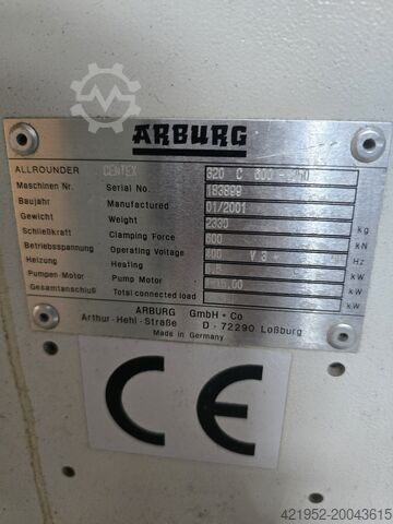 Spritzgießmaschine Arburg 320 C 600-250