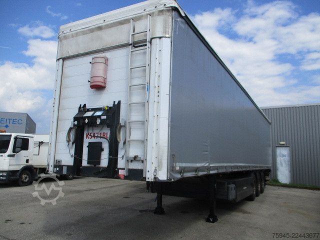 Open semitrailer with tarp SCHWARZMÜLLER J-Serie, Liftachse, LBW