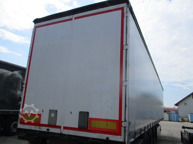 Open semitrailer with tarp SCHWARZMÜLLER J-Serie, Liftachse, LBW