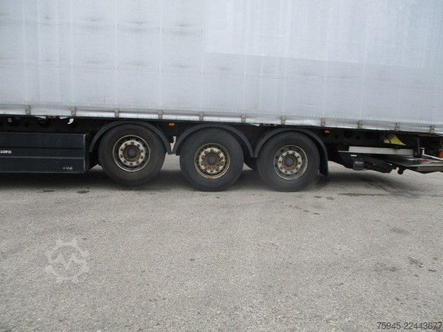 Open semitrailer with tarp SCHWARZMÜLLER J-Serie, Liftachse, LBW