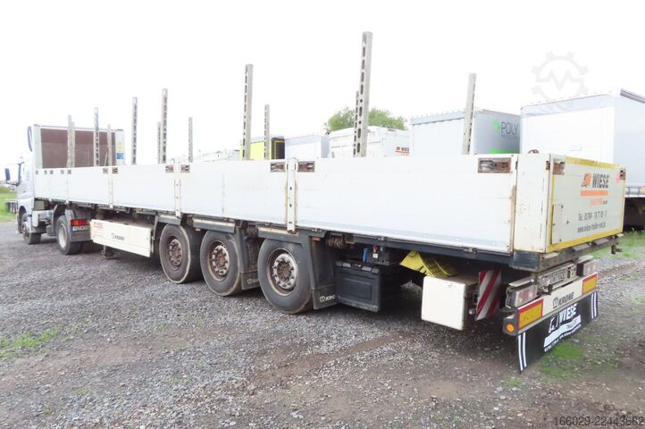 Open semitrailer KRONE Stahlmattenauflieger