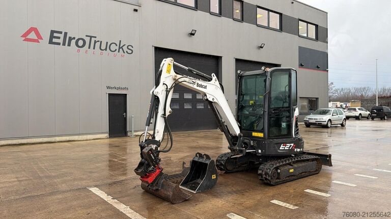 Minibagger Bobcat E 27z (BE MACHINE / 1197H / INCL KANTELBAK + RI...
