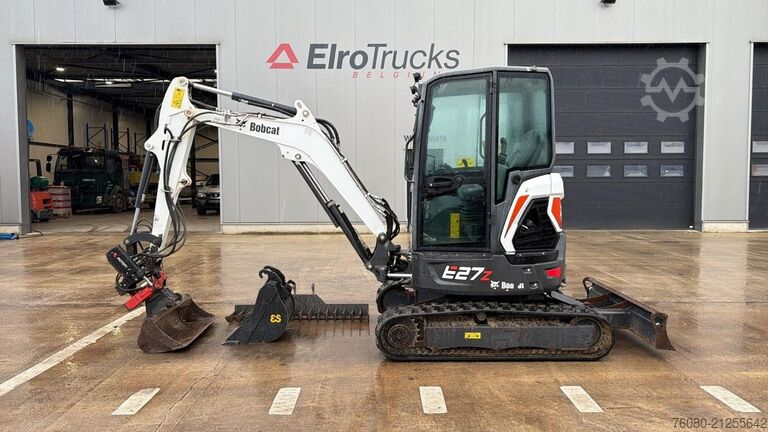 Minibagger Bobcat E 27z (BE MACHINE / 1197H / INCL KANTELBAK + RI...