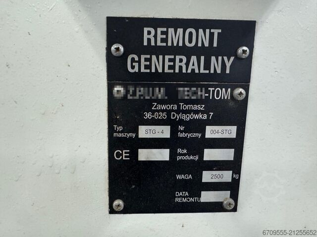 Four-sided planer TECH TOM Linia wstępnego strugania 2021