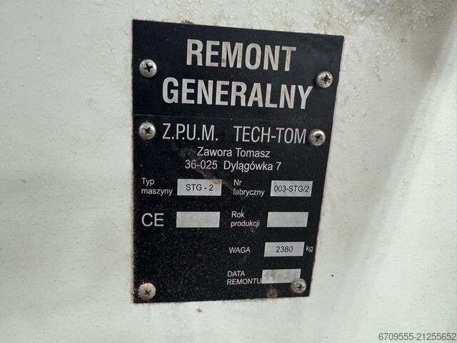 Four-sided planer TECH TOM Linia wstępnego strugania 2021