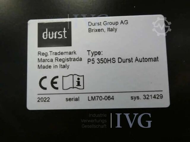 6-color hybrid UV inkjet printer for roll and flatbed printing DURST P5 350HS Durst Automat