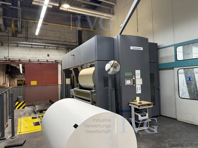 Web-fed offset printing press MAN ROLAND Lithoman IV (interne Bezeichnung IV)