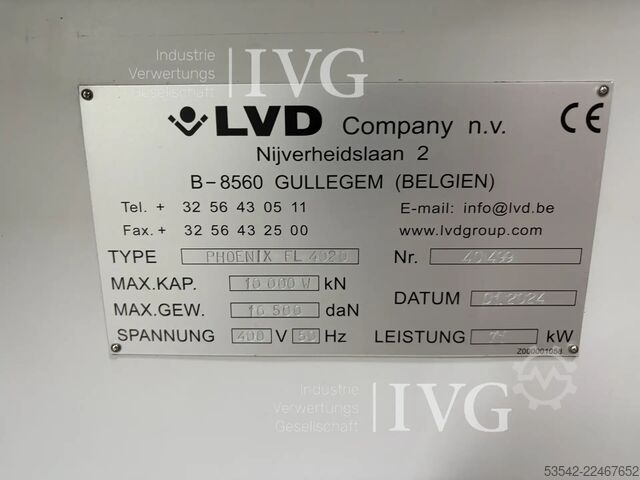 Laser cutting machine with flexible automation LVD Phoenix FL4020 10kW + FA-L