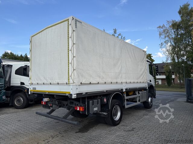 Flatbed truck with tarp Mercedes-Benz Arocs 1827 AK 4X4 Ex-Bundeswehr