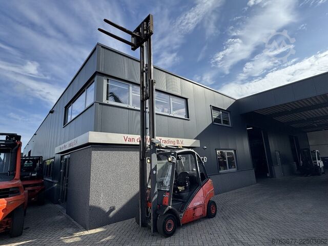 Linde H25T Triplex 550 Freihub / Seitenschieber / Gabelversteller LPG 2007 LINDE H25T Triplo 550 Freelift / Sideshift / Vorkversteller LPG 2007