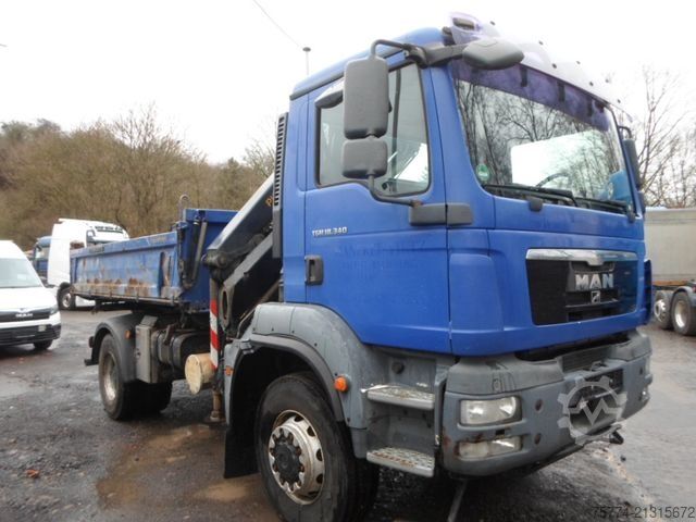 Kipper LKW MAN TGM 18.340/ 4X4/Kran PK 12001