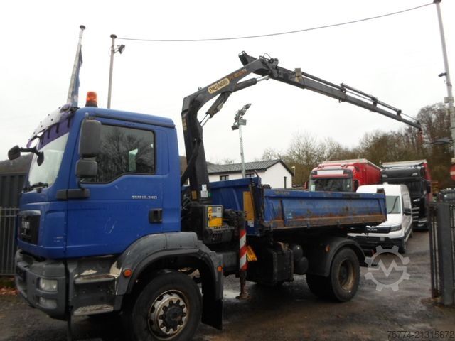 Kipper LKW MAN TGM 18.340/ 4X4/Kran PK 12001