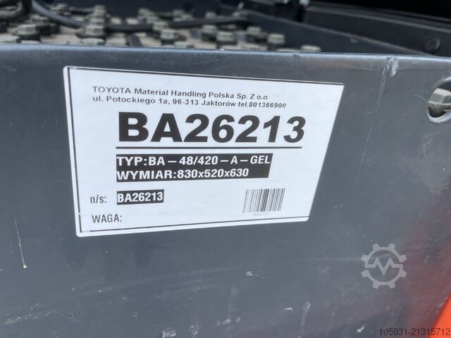 Electric 3-wheel forklift Toyota 8FBET15