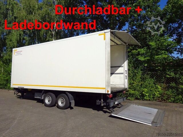 Box trailer Möslein TKO 105 Schwebheim  Tandemkoffer, Ladebordwand + Durchladbar