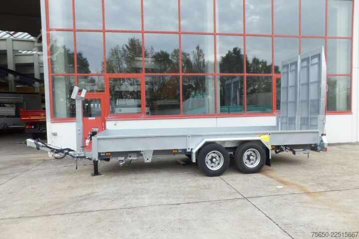Tieflader Anhänger Möslein TT 11-E6x2  Tieflader für Fräsen breiten Rampen, Neu