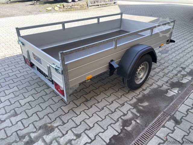 Car trailer Saris Tieflader Alu Einachser MP 255 133 1350