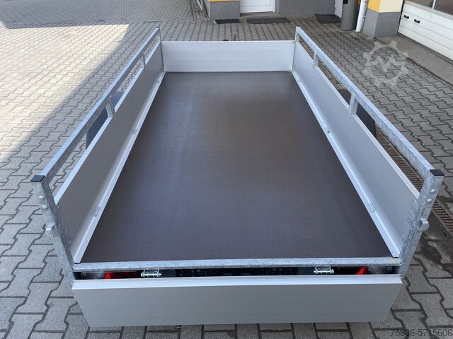 Car trailer Saris Tieflader Alu Einachser MP 255 133 1350