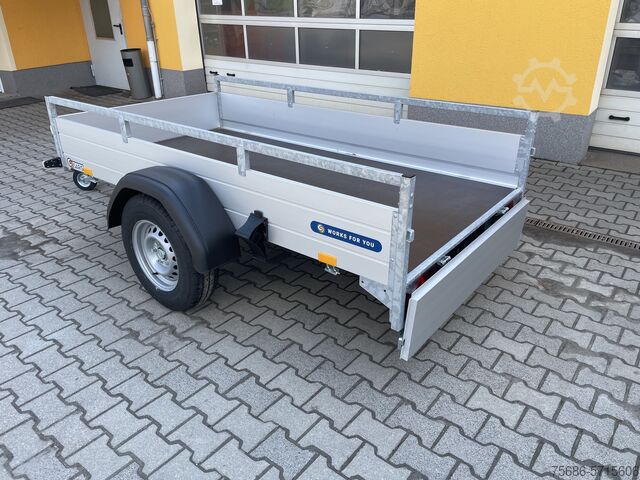 Car trailer Saris Tieflader Alu Einachser MP 255 133 1350