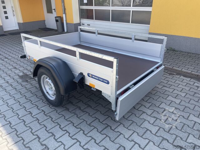 Car trailer Saris Tieflader Alu Einachser MP 205 133 1350