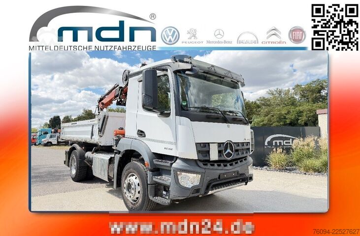Truck mounted crane MERCEDES-BENZ Arocs 1832 4x2 Kipper Kran 13m FUNK AHK