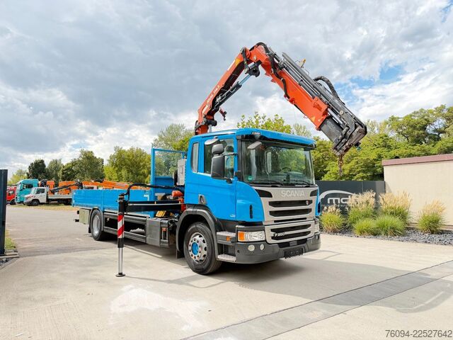 Truck mounted crane SCANIA P250 4x2 Pritsche KRAN 14m 5./6. Steuerkre FUNK