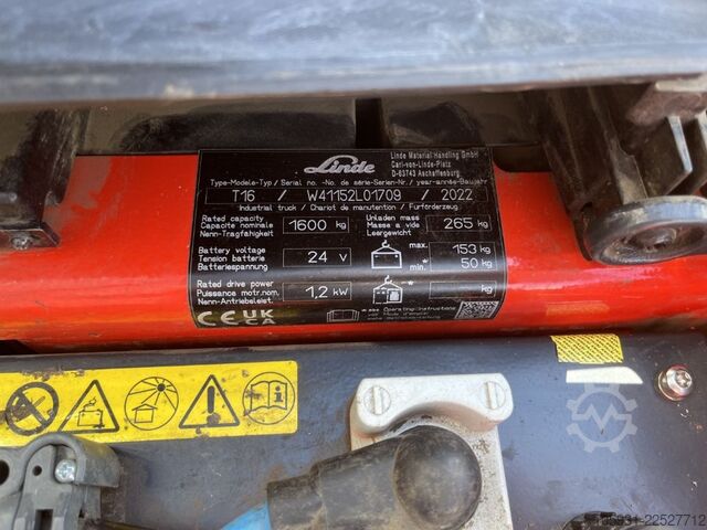 Electric Pallet Truck Linde T16