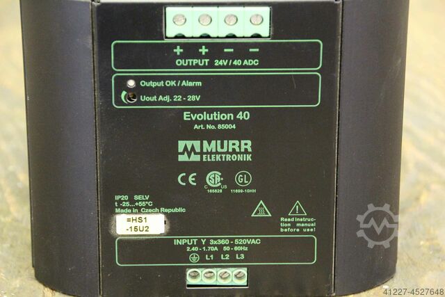 Schaltnetzteil Murr Elektronik Evolution 40