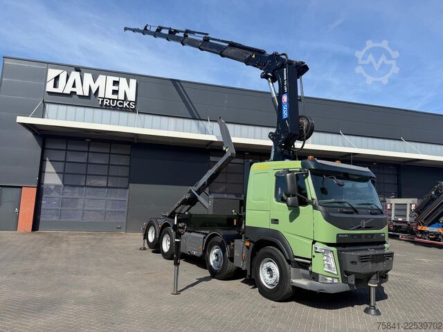 Crane truck Volvo FM 420 FM 420 8x4 HMF 5020 K8 + Joab Haakarm co...