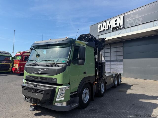 Crane truck Volvo FM 420 FM 420 8x4 HMF 5020 K8 + Joab Haakarm co...