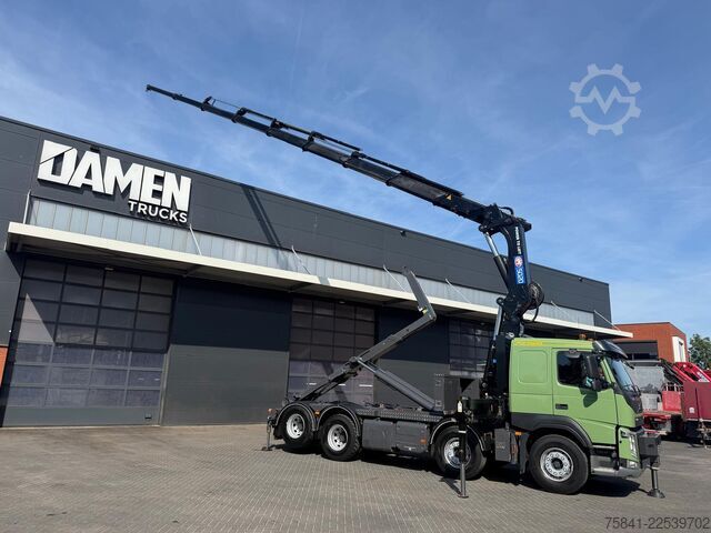 Crane truck Volvo FM 420 FM 420 8x4 HMF 5020 K8 + Joab Haakarm co...