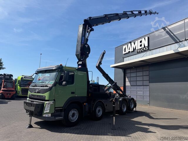 Crane truck Volvo FM 420 FM 420 8x4 HMF 5020 K8 + Joab Haakarm co...