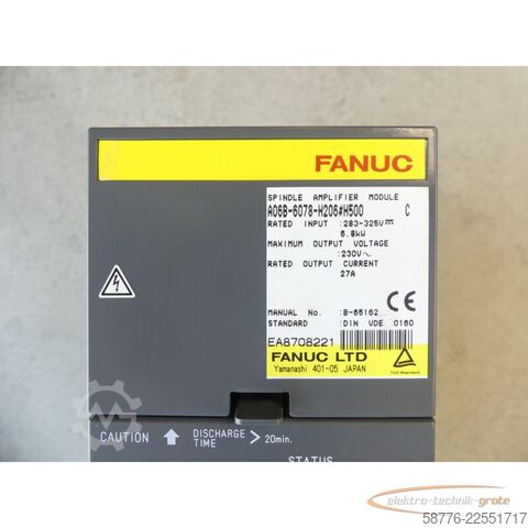 Komponente Fanuc A06B-6078-H206 # H500 Spindle Amplifier Module Version: C SN: EA8708221