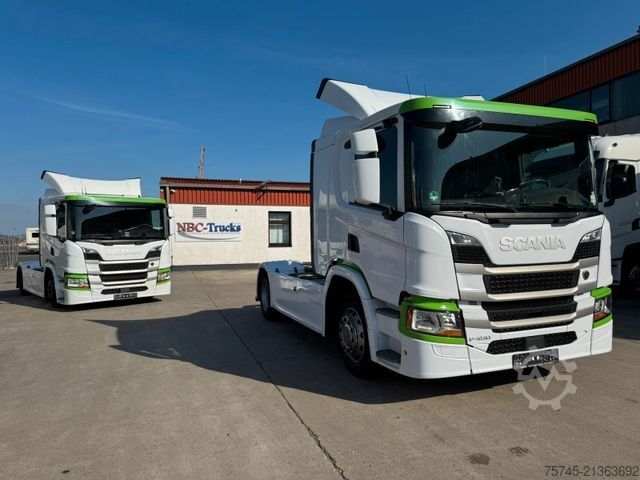 Standard tractor unit SCANIA P 450 * RETARDER * FLACHDACH * STANDHEIZUNG *3 X