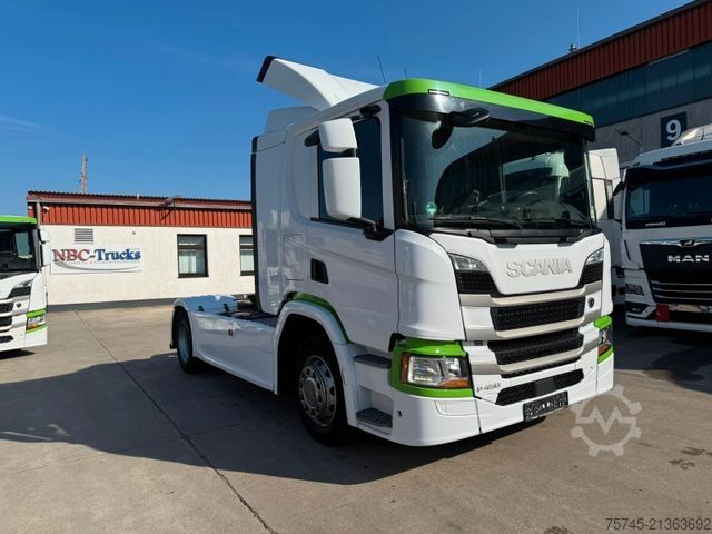 Standard tractor unit SCANIA P 450 * RETARDER * FLACHDACH * STANDHEIZUNG *3 X