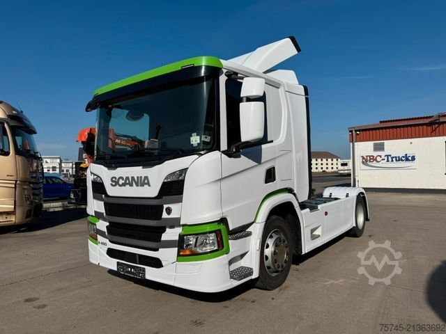 Standard tractor unit SCANIA P 450 * RETARDER * FLACHDACH * STANDHEIZUNG *3 X