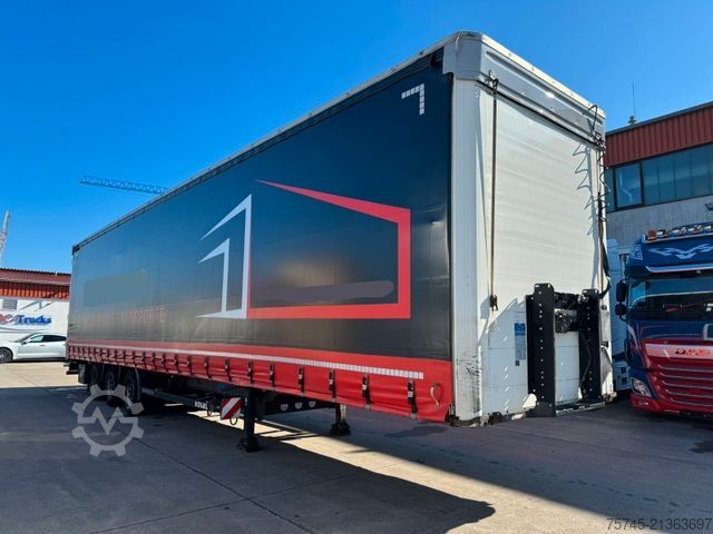 Open semitrailer with tarp KÖGEL S24-1 *  * SAF-ACHSEN * VOLUMEN *ÜBERBREITE