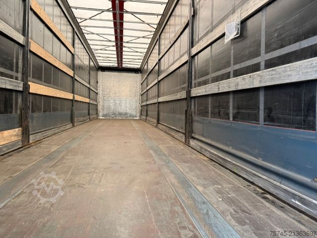 Open semitrailer with tarp KÖGEL S24-1 *  * SAF-ACHSEN * VOLUMEN *ÜBERBREITE