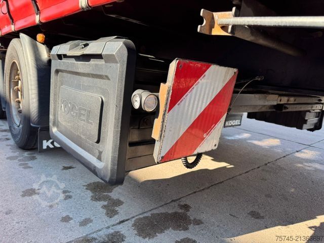 Open semitrailer with tarp KÖGEL S24-1 *  * SAF-ACHSEN * VOLUMEN *ÜBERBREITE