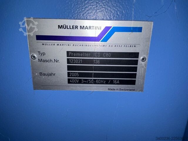 2005 Müller Martini Bolero B8 Perfect Binder-Bindelinie Muller Martini Bolero B8 Perfect Binder