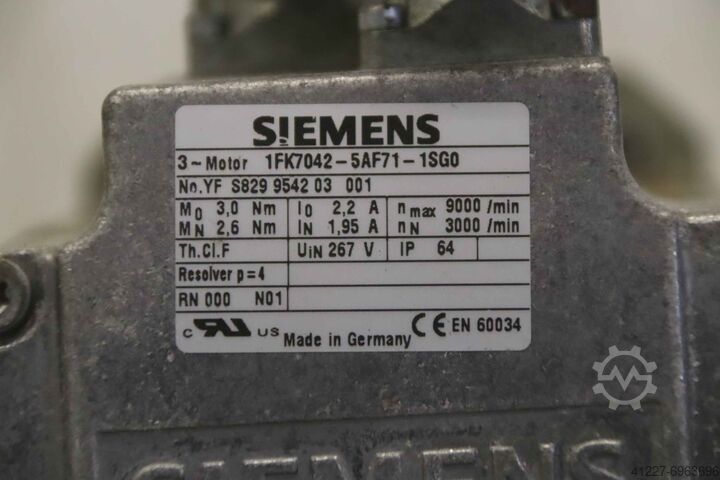 Servo motor with gear Siemens 1FK7042-5AF71-1SGO