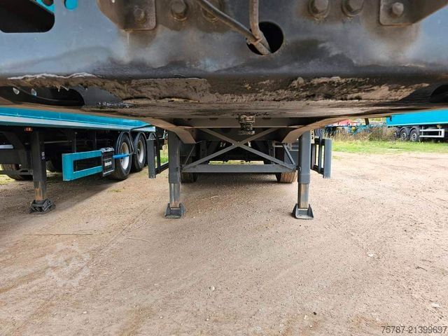 Tipper semitrailer REISCH 49 cbm, Pendelklappe, Lift, Lastmanometer, BPW