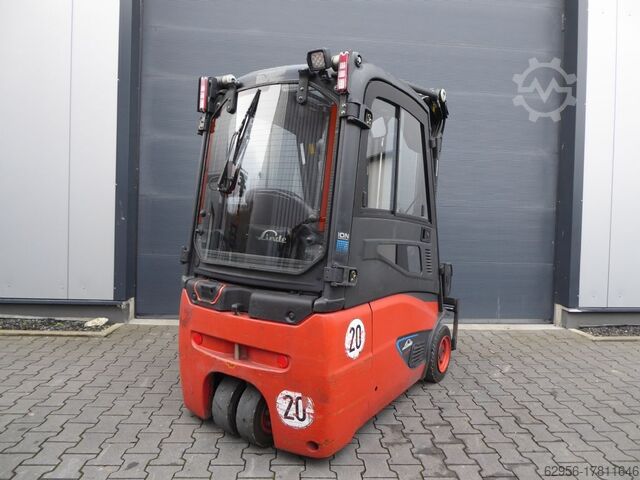 Electric 3-wheel forklift Linde E16-02 Batterie 2021