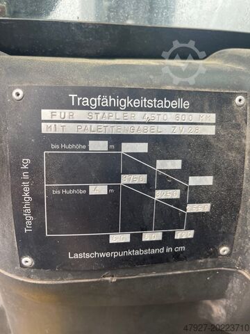 4-wheel forklift Stapler Yale 5ton. Diesel 